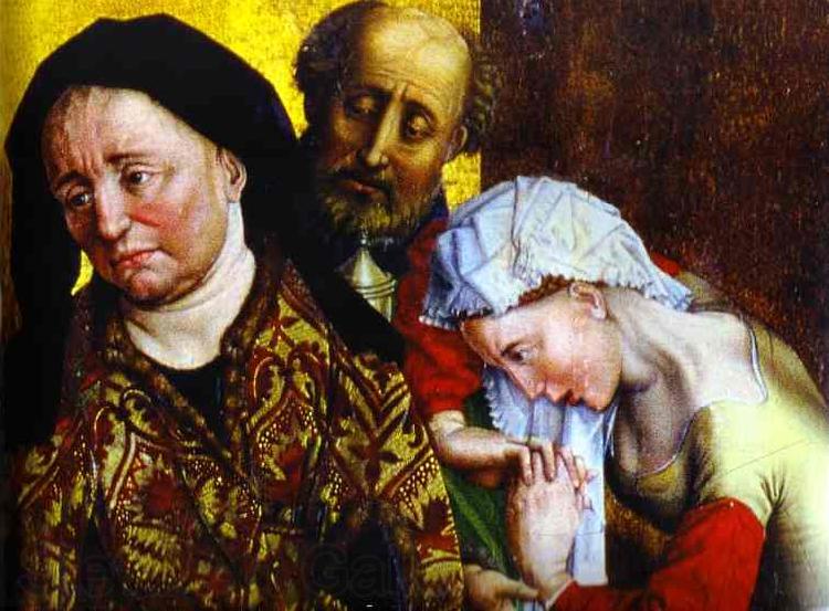 Rogier van der Weyden St. Mary Magdalene Nicodemus, and a Servant. Spain oil painting art